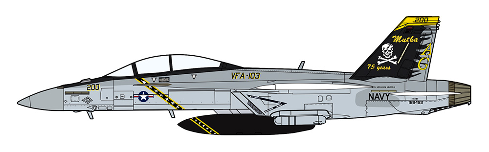 F/A-18F スーパー ホーネット “VFA-103 ジョリー ロジャース 75周年