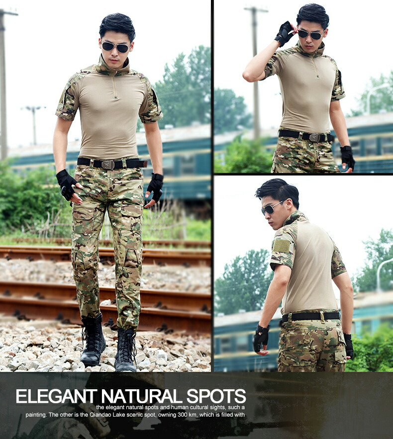 楽天市場】【レビュー特典】迷彩服 サバゲー 用 CRYEタイプ 半袖