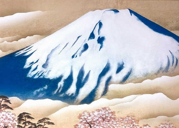 楽天市場】【マラソン限定クーポン】掛け軸 横山大観「富士と桜図