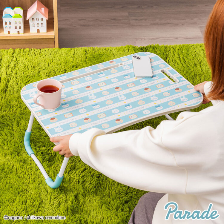 楽天市場】新生活にオススメ！【ブルー】ちいかわ 折りたたみテーブル