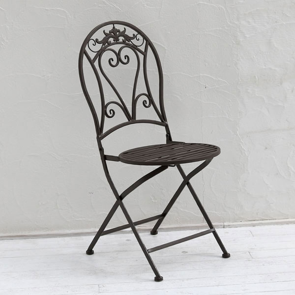 楽天市場】アンティーク調 アイアンチェア2脚 ガーデンチェア 幅42cm