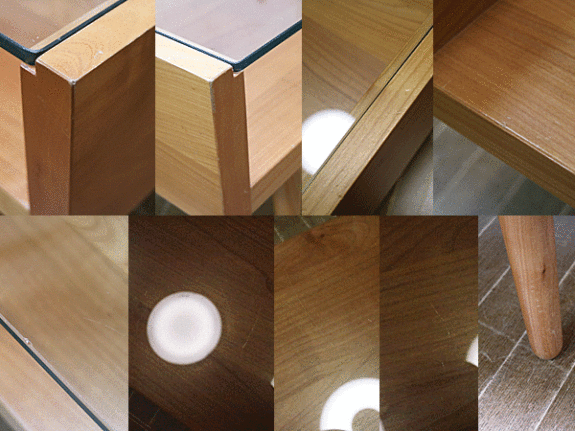 unico】ウニコ Ecco(エッコ) ガラステーブル センターテーブル 出張