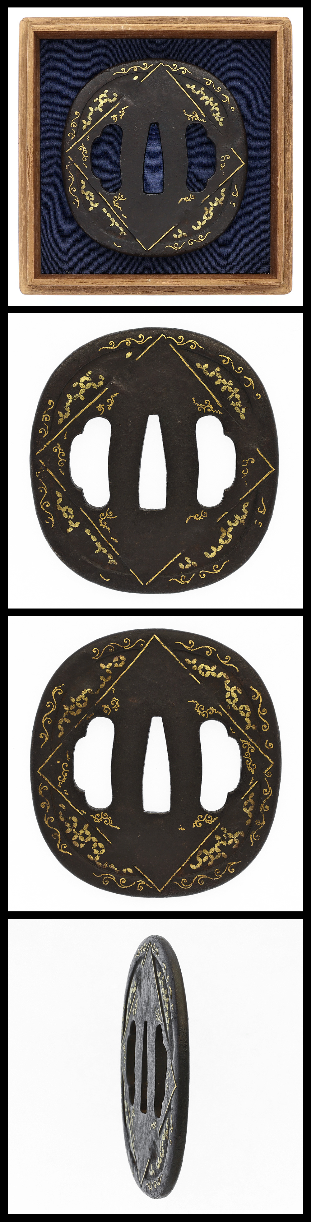 鐔: 無銘(江戸肥後)(保存刀装具) | 日本刀販売の葵美術