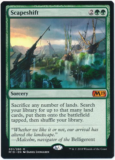 風景の変容/Scapeshift モーニングタイド 日版 foil 風景の変容