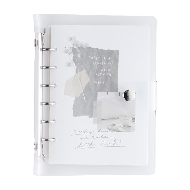 バイン クリアバインダー A6 シルバー(シルバー): ステーショナリー