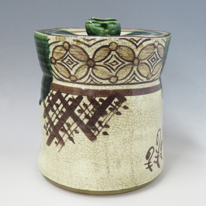 茶道具 水指（水差・みずさし） 水指 織部 大 和陶