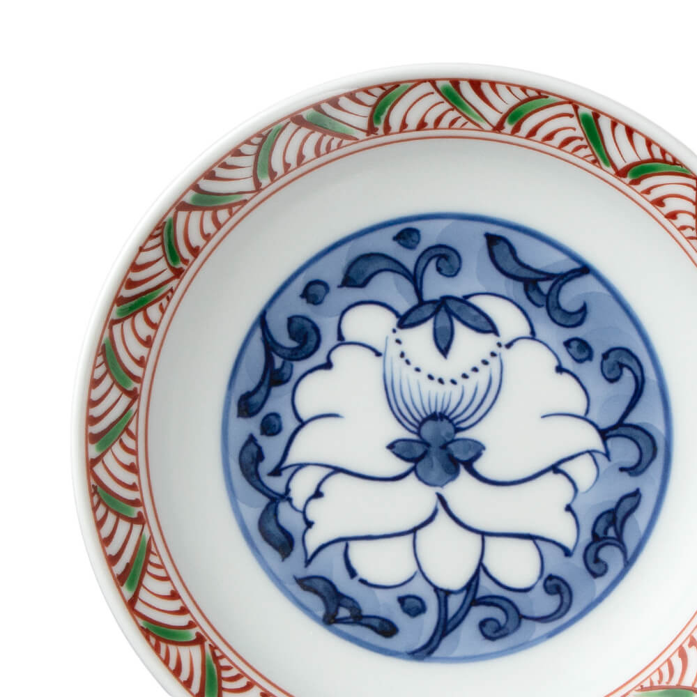 染錦唐花紋 銘々皿 ｜ 有田焼の源右衛門窯公式オンラインショップ