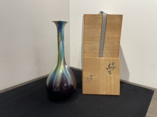 三代目 徳田八十吉（正彦） 作 『彩釉 花生』 買取価格相場｜骨董品