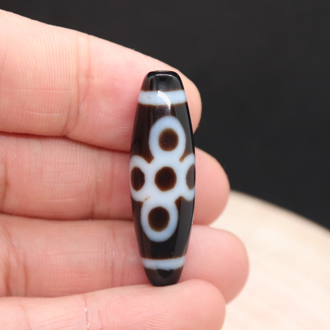 閃電五眼至純天珠37.7㎜ – 天然石屋 優月堂