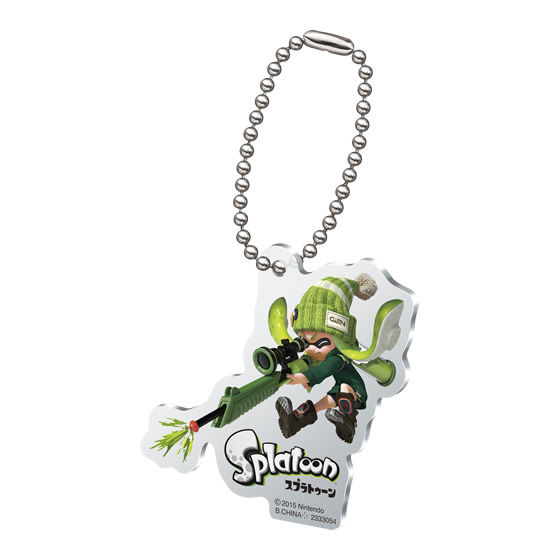 スプラトゥーン イカしたインクリングプレートスイング｜ガシャポン