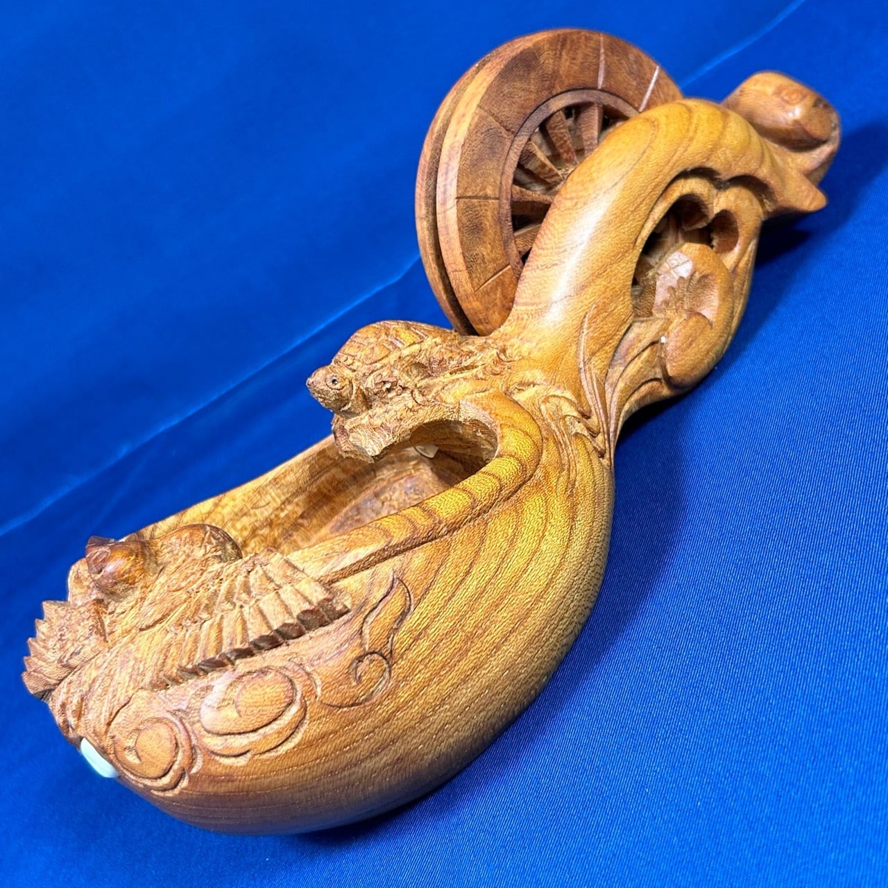 ☆限定価格☆ 墨壺の名工：坪俊作 / 鶴亀墨壺 廻手なし〈サイズ：240mm