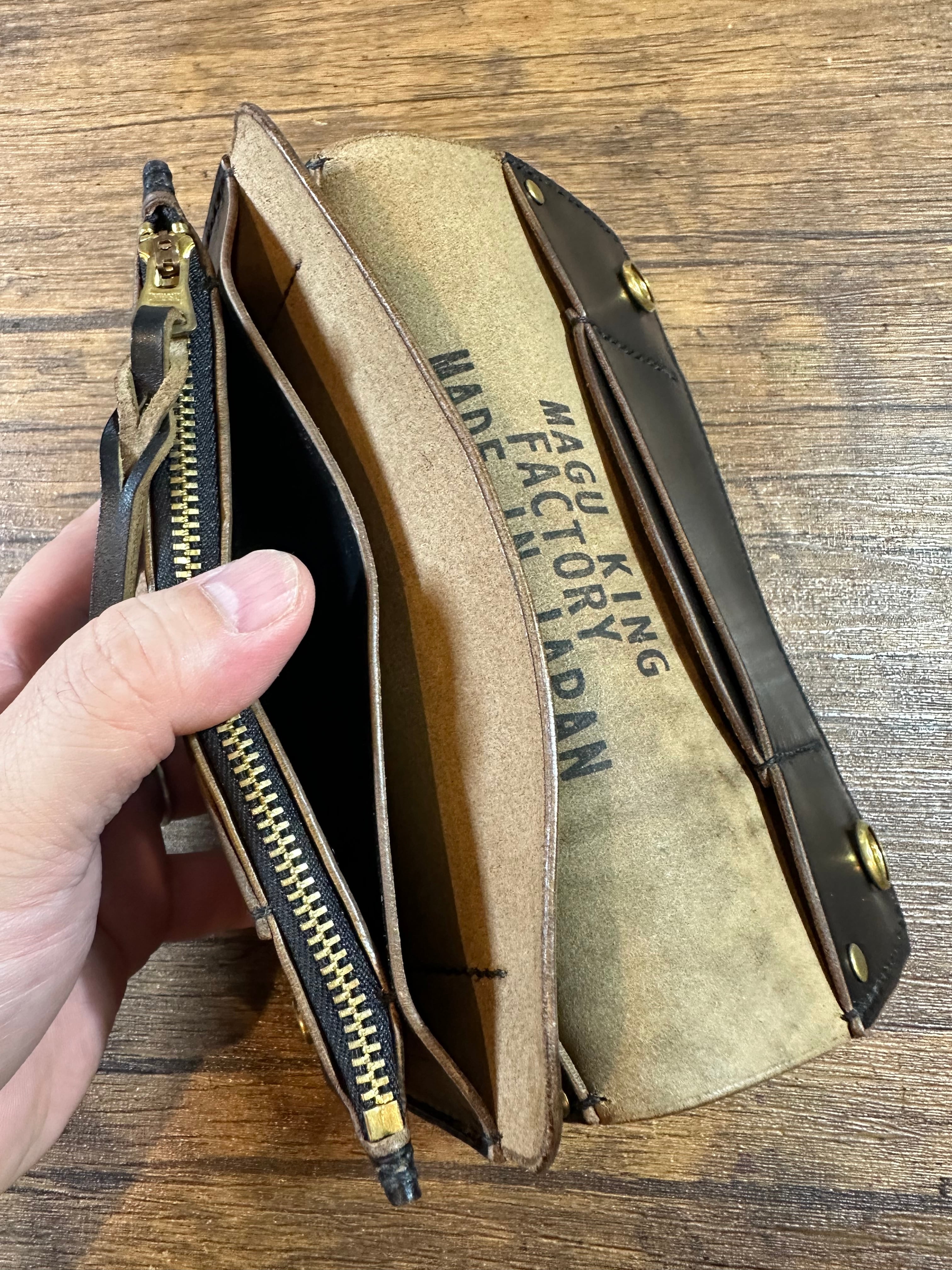 受注製作』 HBK-17MFA 3層 トラッカーウォレット ホースバット