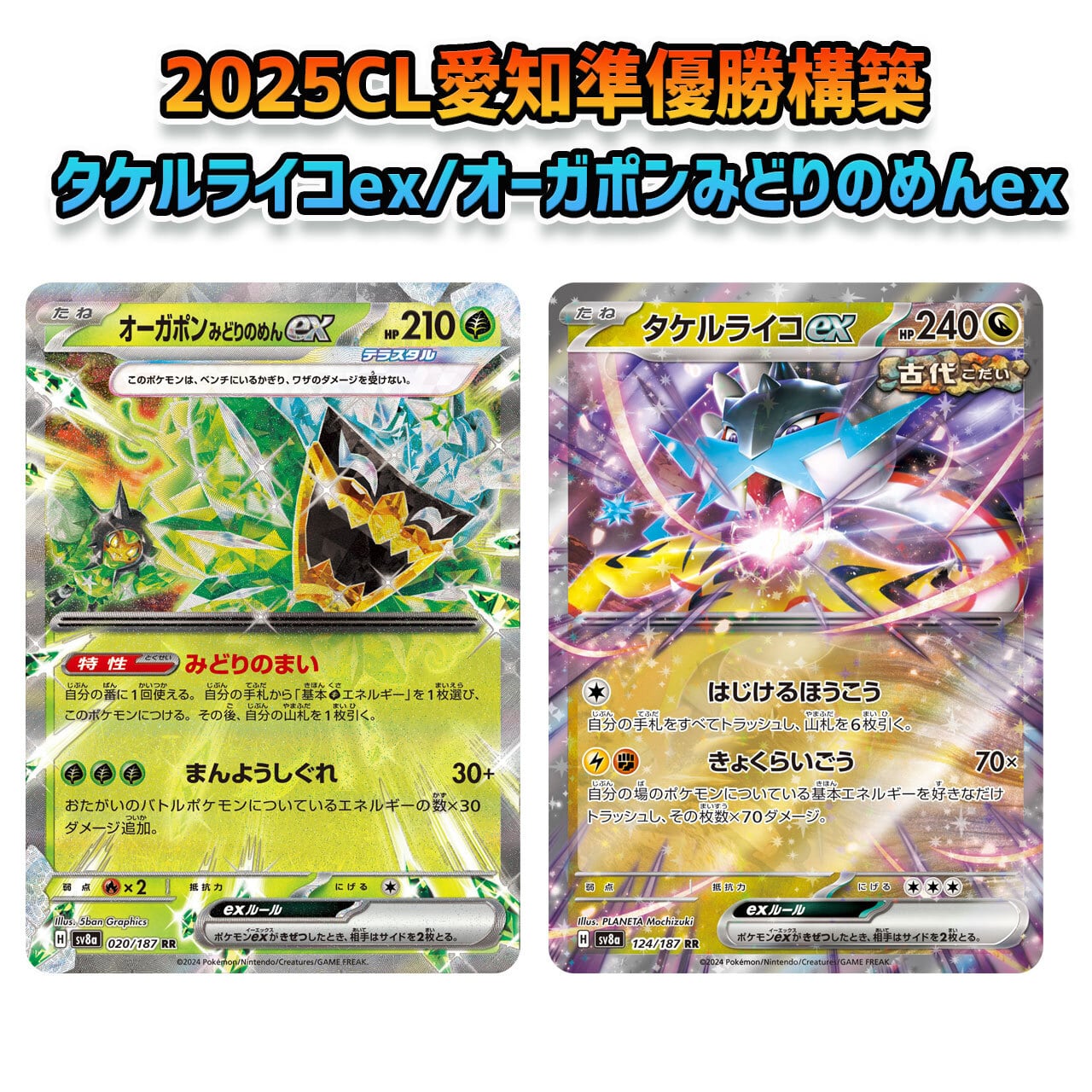 CL愛知2025準優勝構築 タケルライコex/オーガポンみどりのめんex 構築