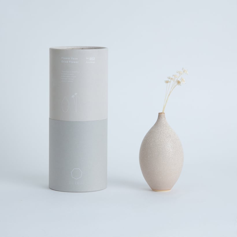 フラワーベース＆ドライフラワー No.002 Ecru Beige × スターフラワー