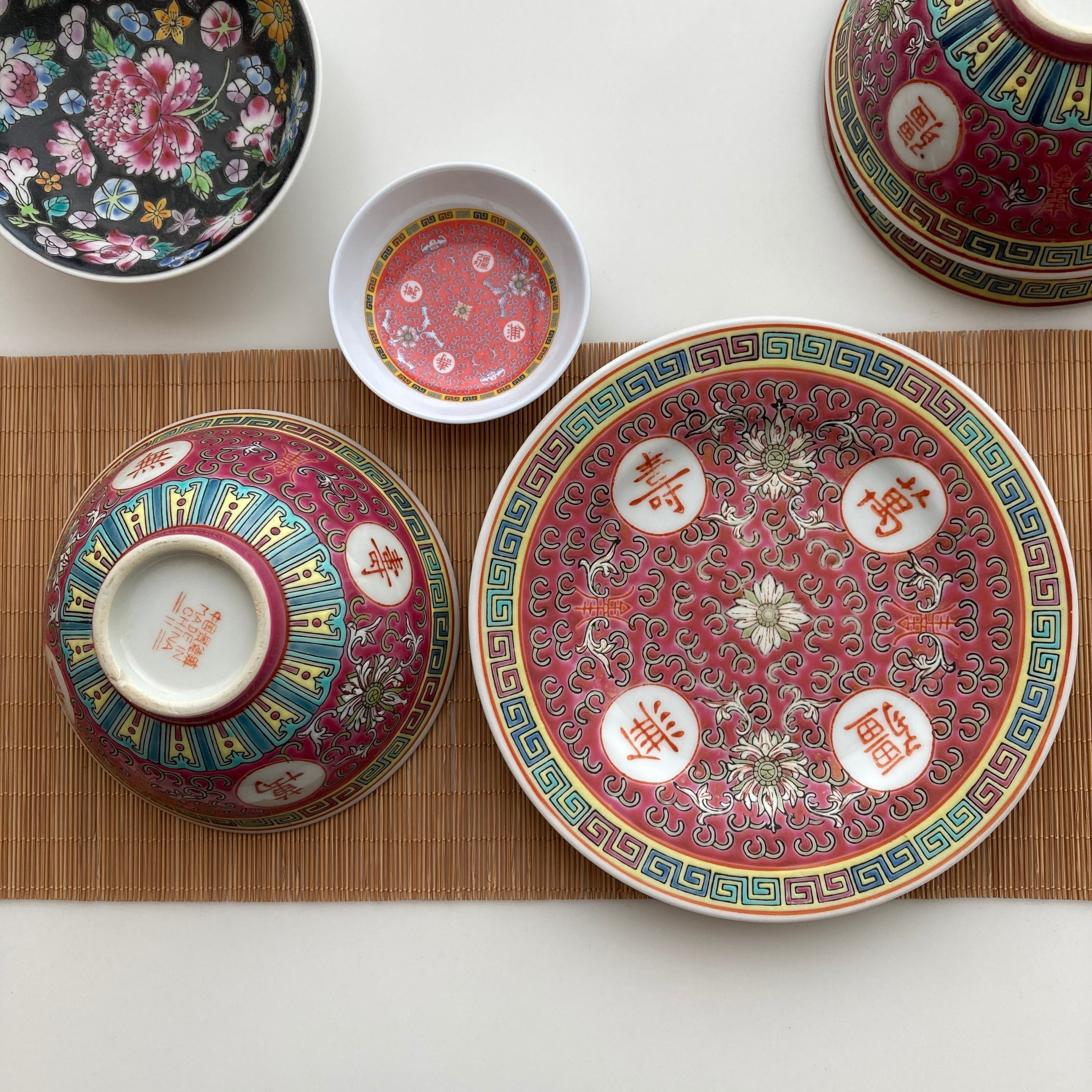 萬寿無疆碗11cm（80年代景徳鎮デッドストック） | 旅百貨 寿百貨