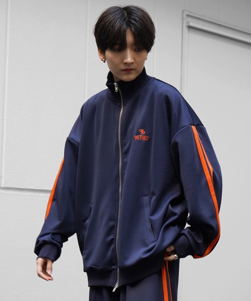 セール】【96thes】韓国ストリート ビッグシルエット ワンポイント刺繍