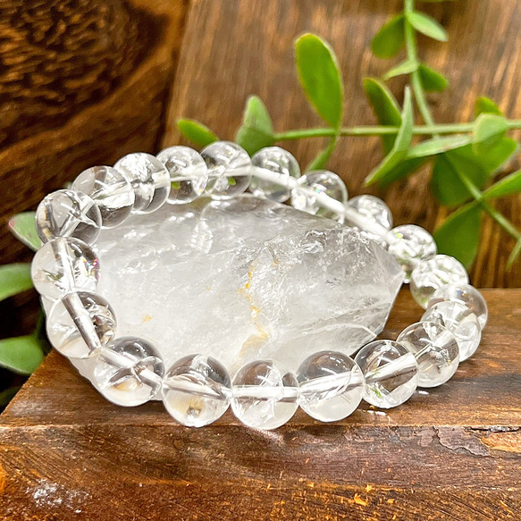 特価！】アイリスクォーツ ブレスレット 10㎜玉 虹水晶 天然 ブラジル