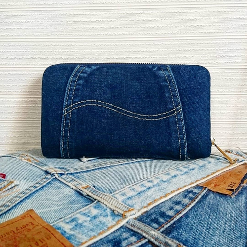 デニムウォレット 長財布 denim👖💙 通販 7106269｜Creema(クリーマ