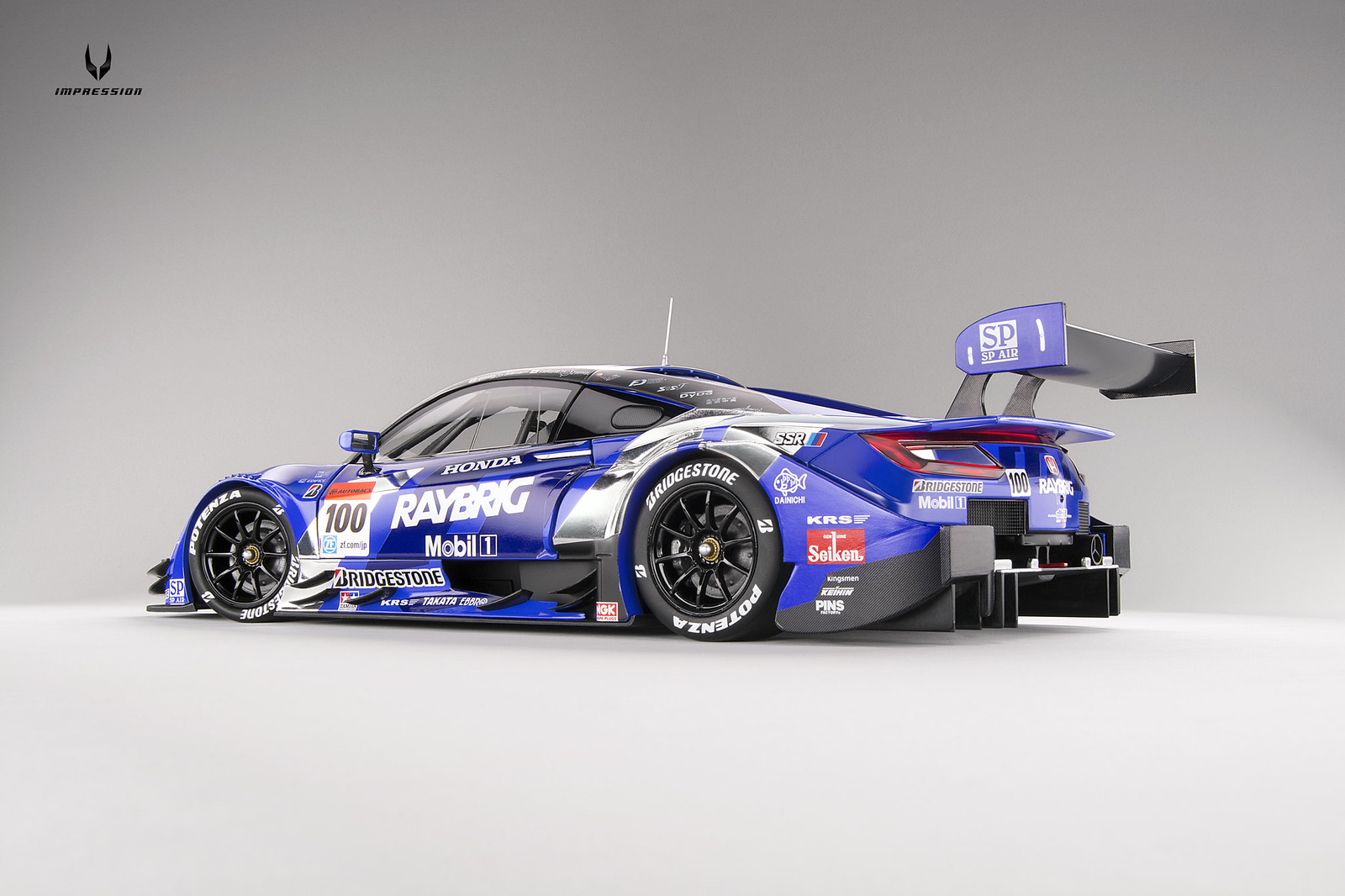 1/18 Honda NSX Concept-GT Super GT500 2015 Raybrig Rd. 1 Okayama