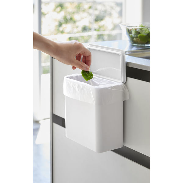 tower（タワー） マグネット＆シンク扉ゴミ箱 ホワイト 1個 山崎実業