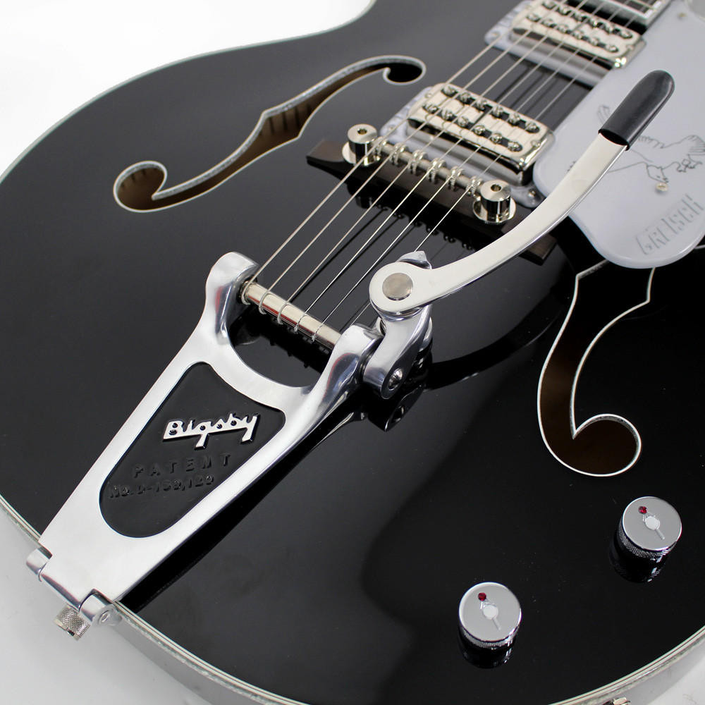 Gretsch G6136TSL Silver Black Falcon with Bigsby & Filtertron's