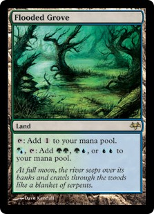 溢れかえる果樹園/Flooded Grove》[EVE] 土地R | 日本最大級 MTG通販