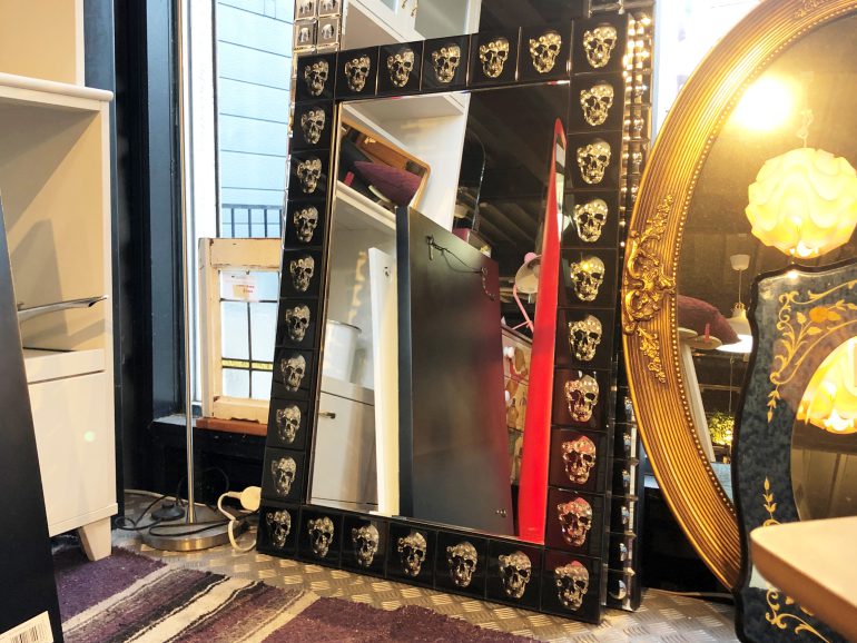 KARE カレ MirrorIbizaSkull 100×70 鏡 ③ ミラー 姿見 ドクロ スカル