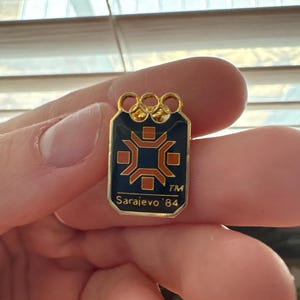 1984 Sarajevo Olympic Logo Pin ~ XIV Olympic Winter Games - Etsy