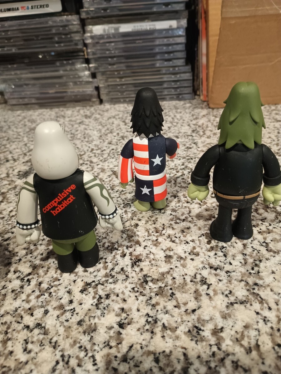 AMOS TOY IN CROWD Ages Of Metal Set of 6 Vinyl Toy Figure SILAS