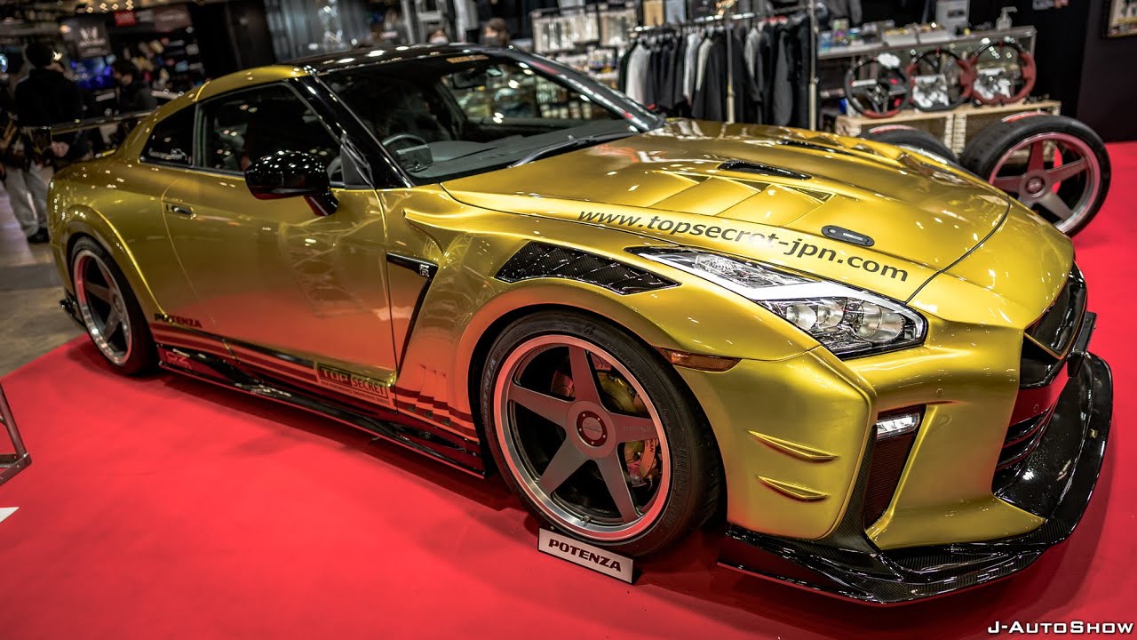 TOP SECRET GOLD GTR R35 FULL BODY KIT TAS2022 - トップシークレット