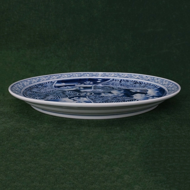 そうた窯｜染付桜祥瑞玉渕九寸皿