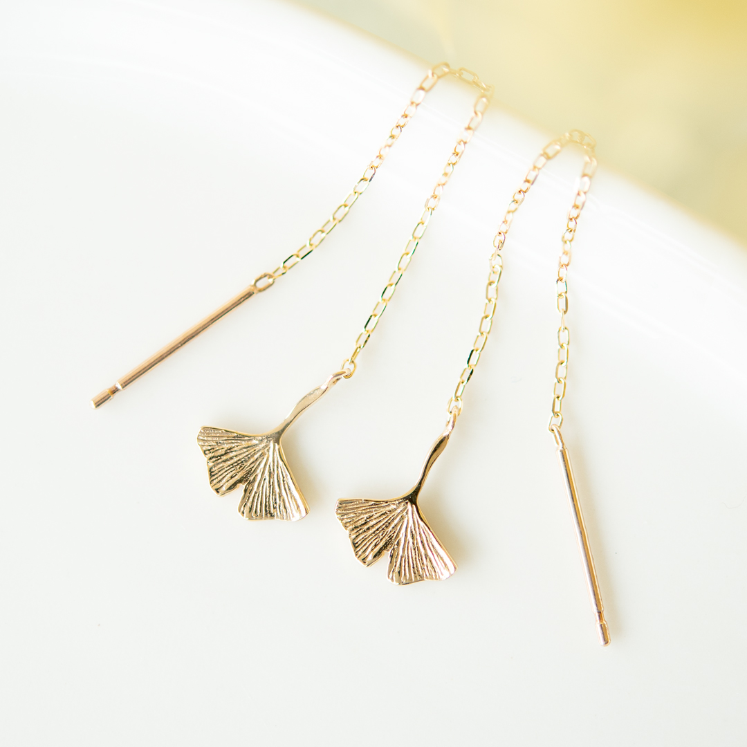 アメリカンピアス K10イエローゴールド (JLージュエルー)(イチョウ