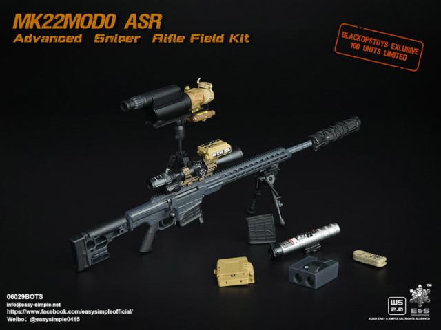 EASY&SIMPLE】06029BOTS MK22MOD0 ASR Advanced Sniper Rifle Field