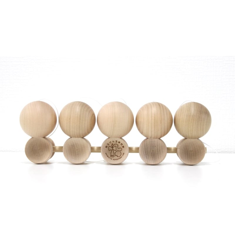 5連大皿 木地玉Ver | 山形工房けん玉SHOP