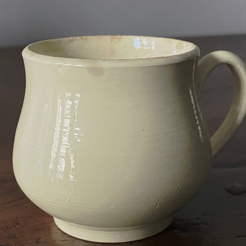 19世紀初期 ファイアンスフィーヌ クリームポット カップ フランス