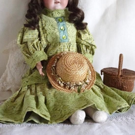 アンティーク ドール 帽子 | フランス ドール用 ストローハット