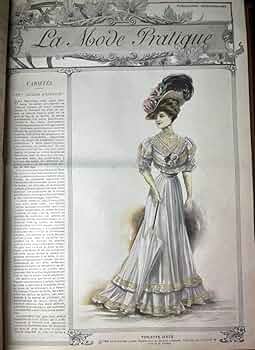 Amazon.co.jp: フランス アンティーク ファッション 雑誌 1907年 La