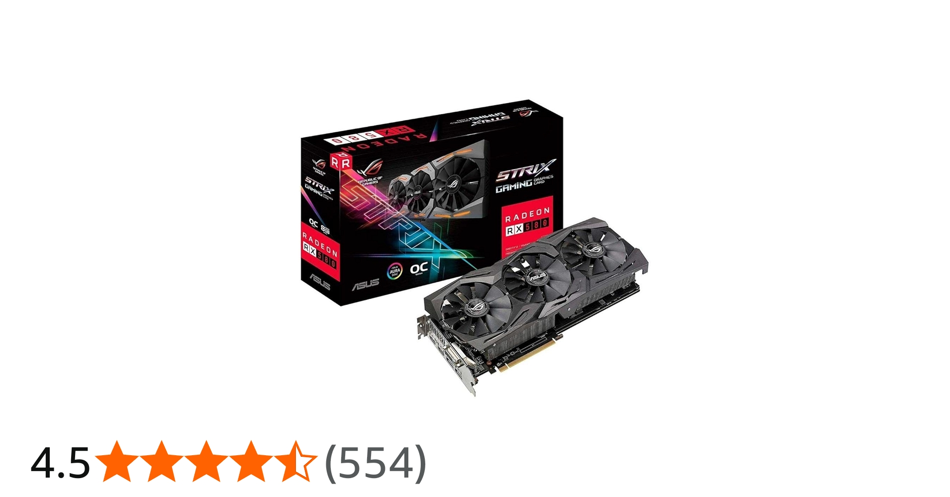Amazon | ASUS Strixシリーズ AMD Radeon RX580搭載ビデオカード ROG