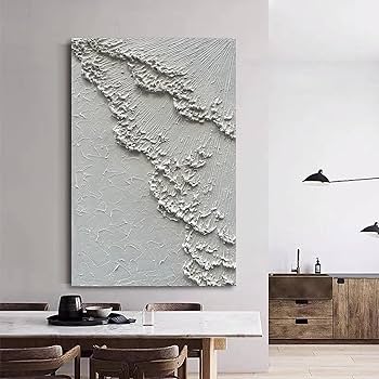 Amazon.com: NANKAI Art 45x30 inches Large White Thick Texture