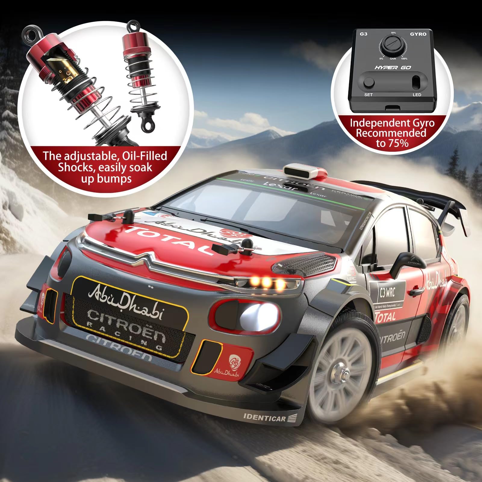 Amazon.com: MJX Hyper GO 14303 1/14 Citroen C3 Fast RC Cars for