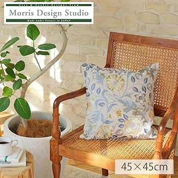 川島織物ハニーサクル2枚 モリスデザインスタジオ クッションカバー
