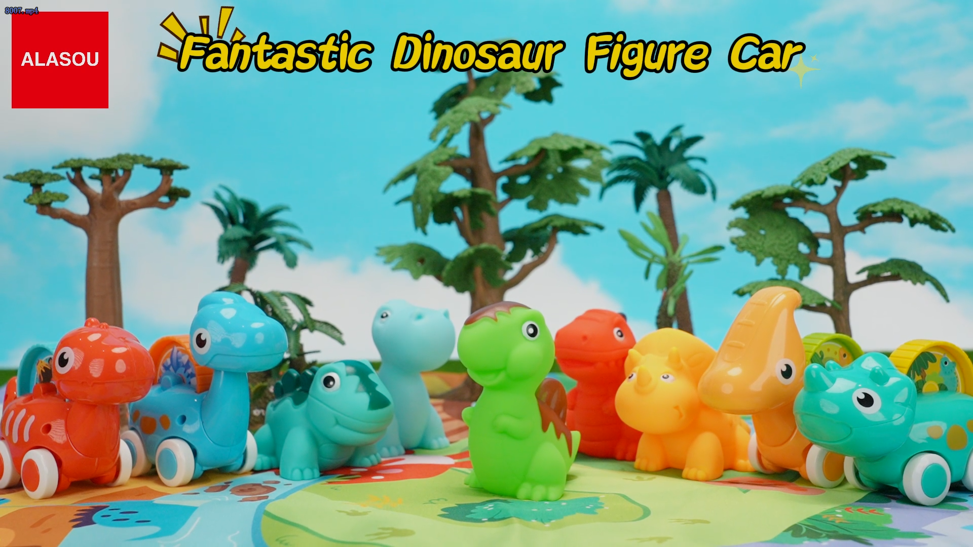 Amazon.com: ALASOU 9 PCS Dinosaur Fantastic Creatures Car Toys for