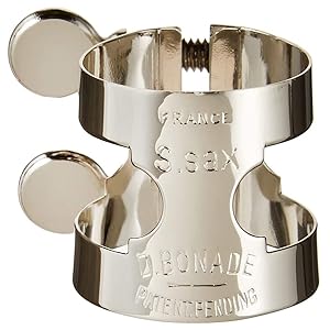 Amazon | ボナード ソプラノサクソフォン リガチャー 逆締め ピンク