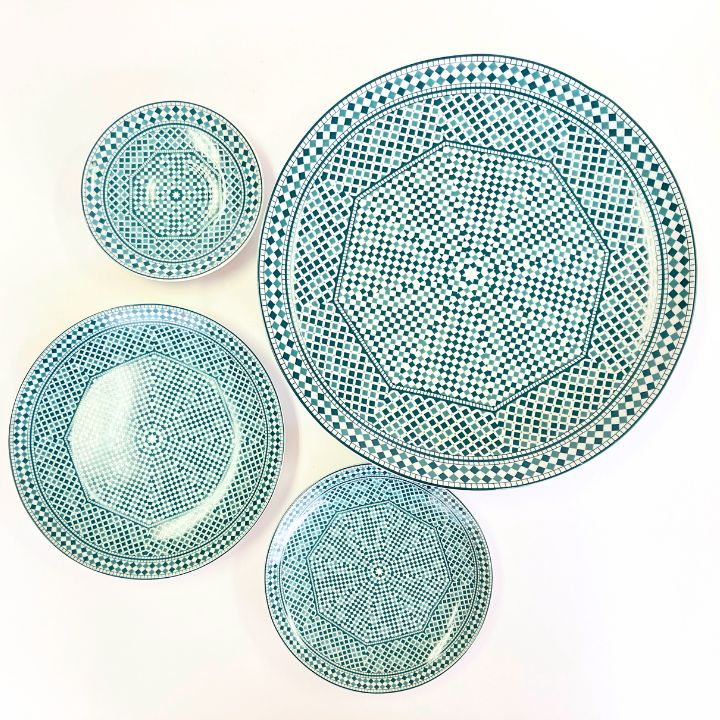 モロッコ3大陶器/フェズ】コセマ プレート LL ラバト | 大原真樹