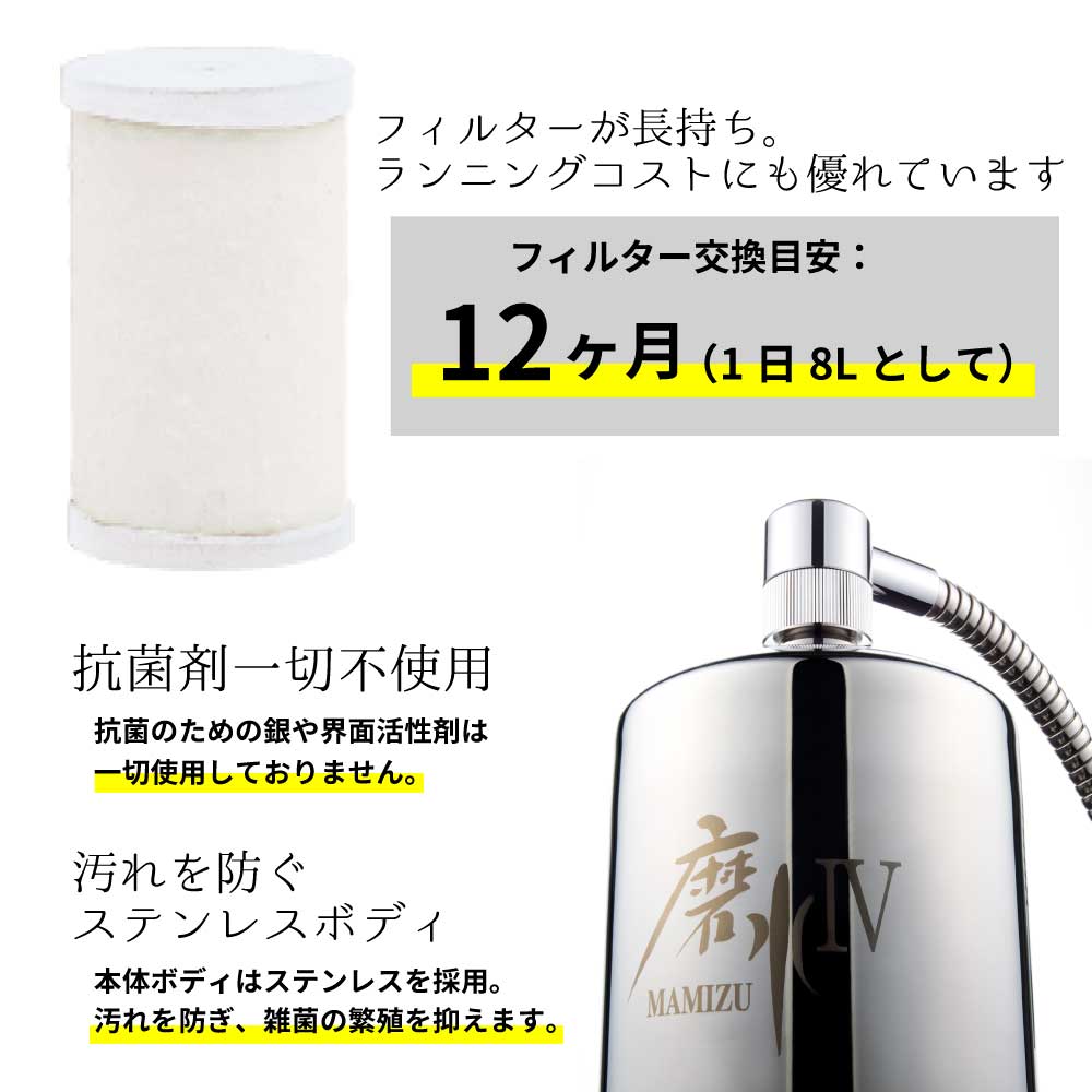 磨水Ⅳ（まみず4）ゴールド J207P-G｜PFASが除去できる浄水器｜水生活