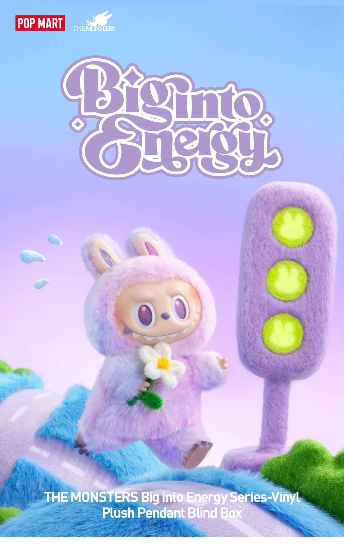 THE MONSTERS Big into Energy Series-Vinyl Plush Pendant Blind Box