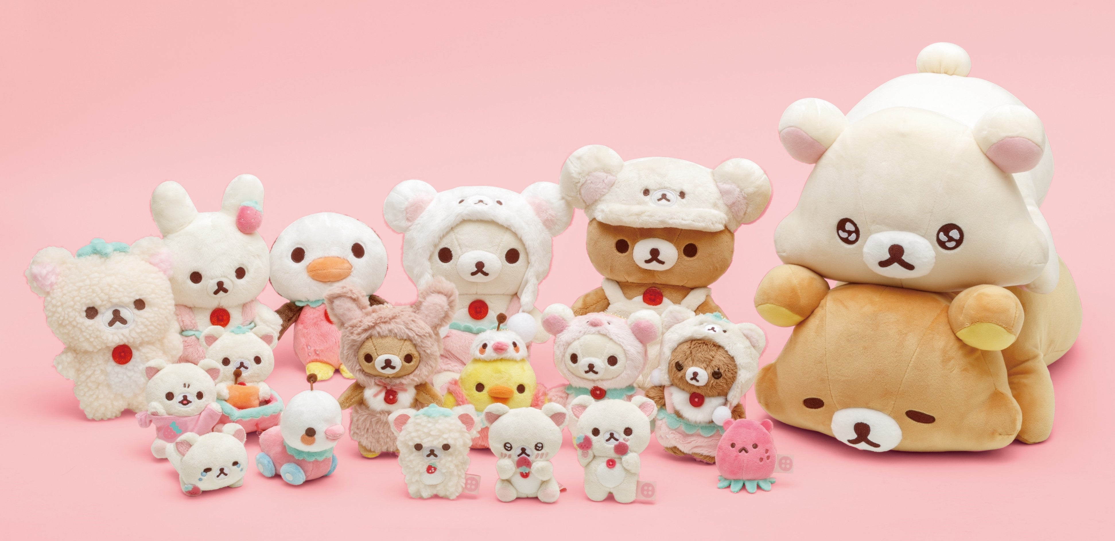 リラックマ新テーマ『コリラックマのいちごないちにち』より各種