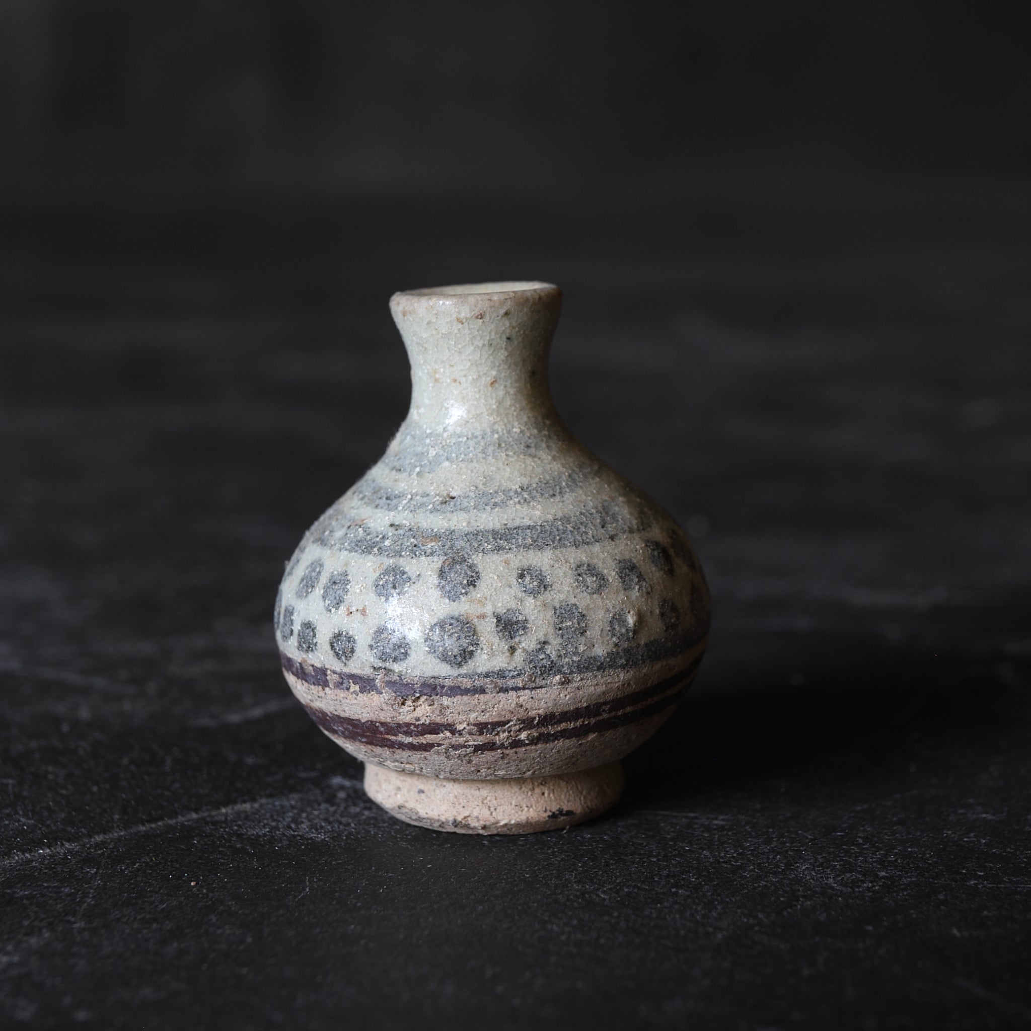 宋胡録（スンコロク） 鉄絵小壺（中世：12–16世紀） | 入蘆花