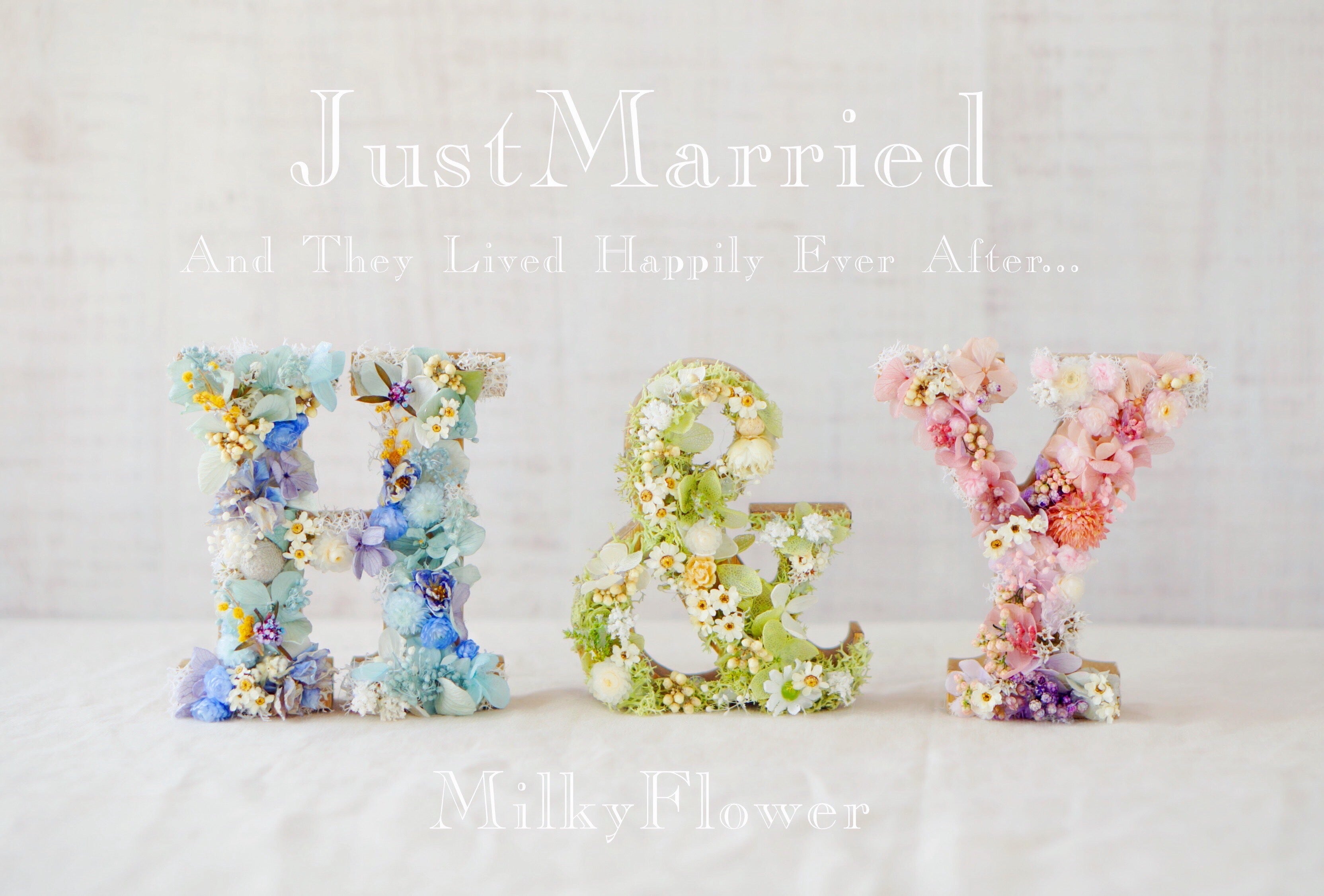 ウェディング イニシャルオブジェ＊ | ウェディング＆フラワーリースの