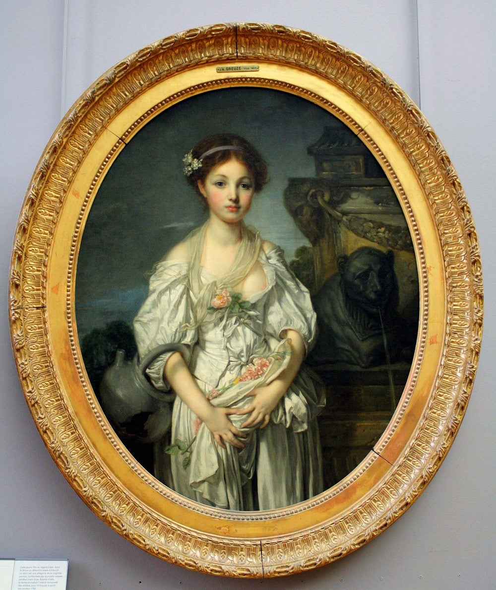 グールズ 「壊れた甕」 フランス絵画10 ルーブル美術館 | 山 スキー